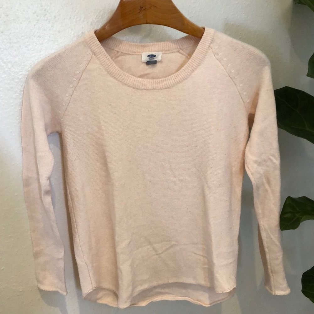 blush knit old navy sweater