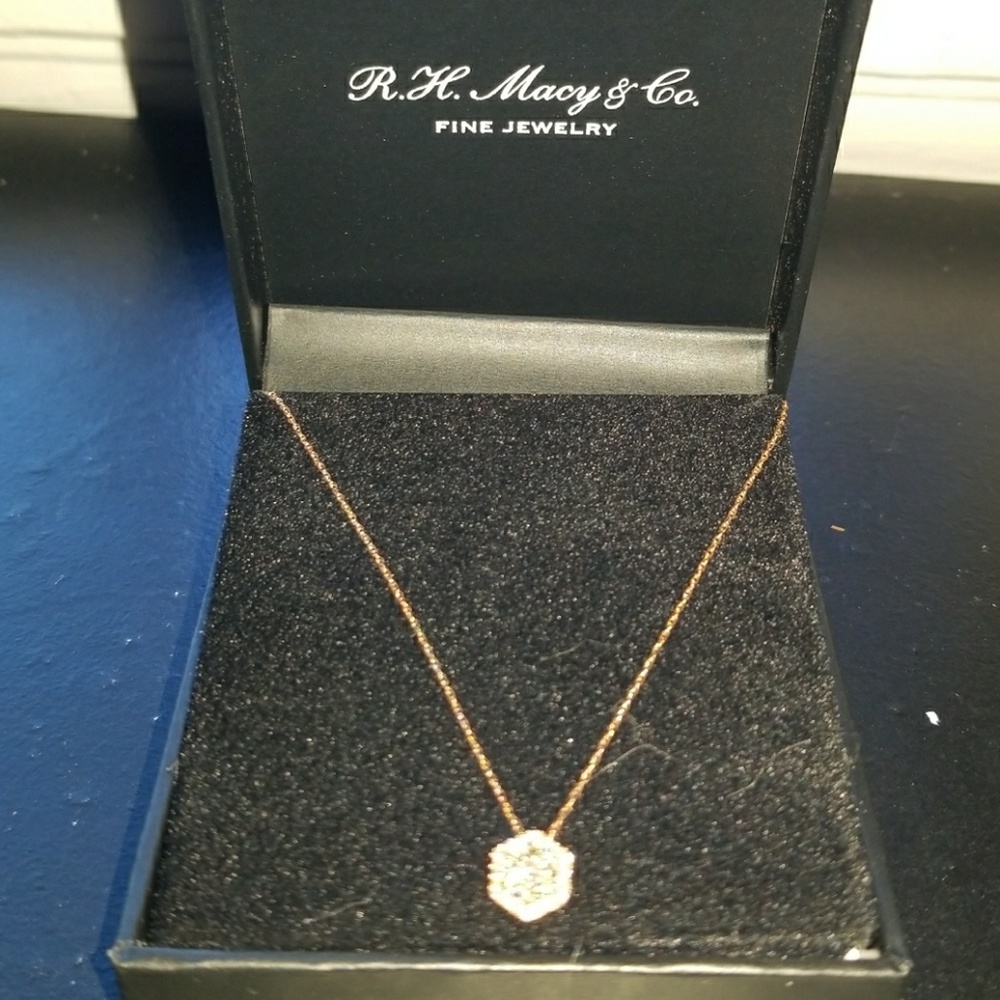 LeVian 14k rose gold necklace