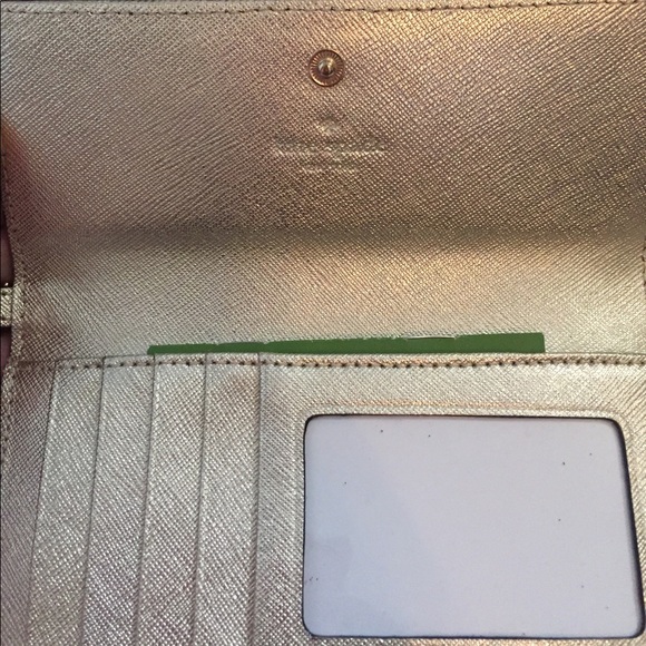 KATE SPADE gold leather wristlet - Picture 4 of 5