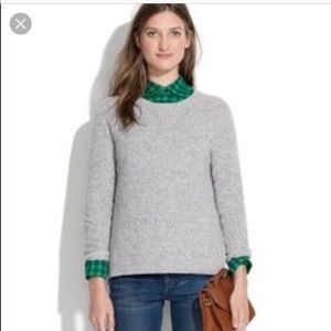Madewell leafstitch crewneck sweater