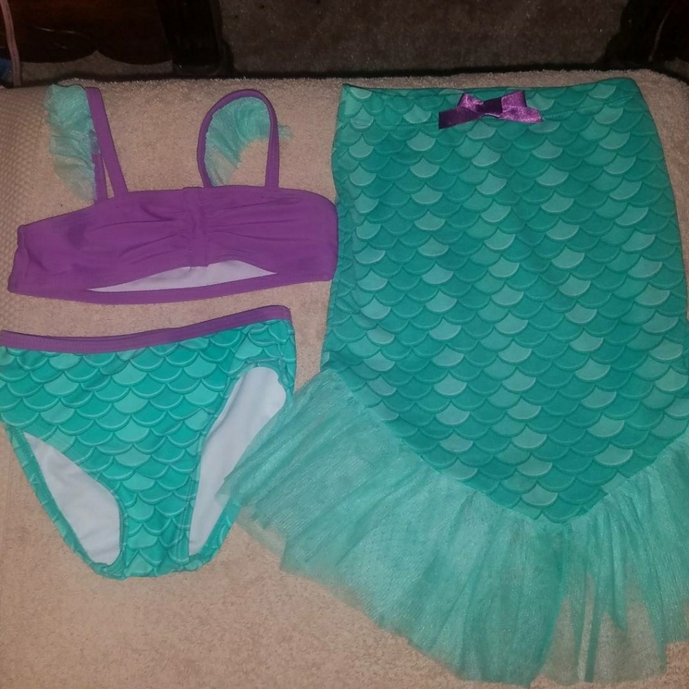 Final price❤Little Mermaid bikini and tail