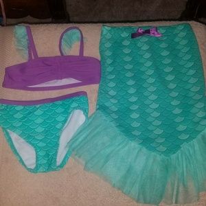Final price❤Little Mermaid bikini and tail