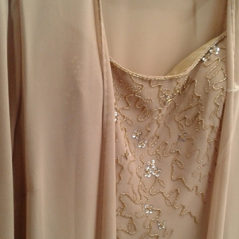 Deep gold formal dress