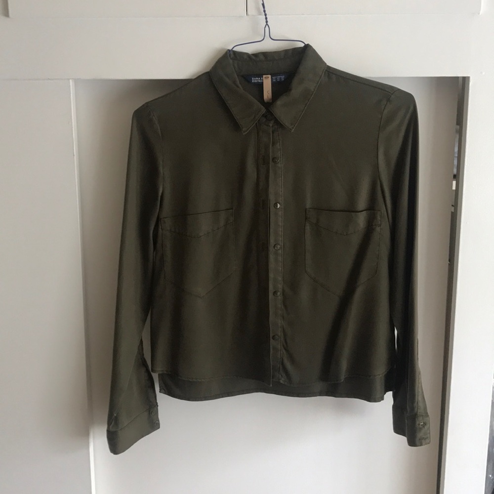 Forest Green Zara Button down