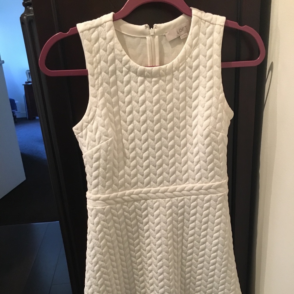 White dress from Loft
