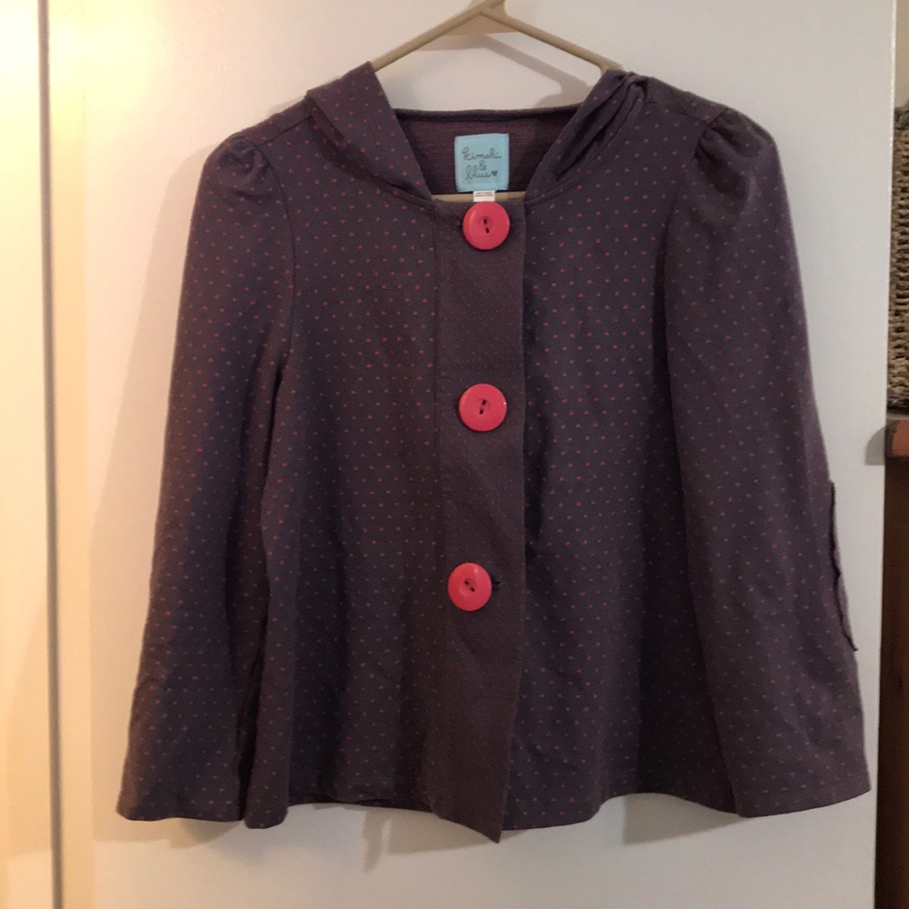 Kimchi & Blue purple jacket with pink dots