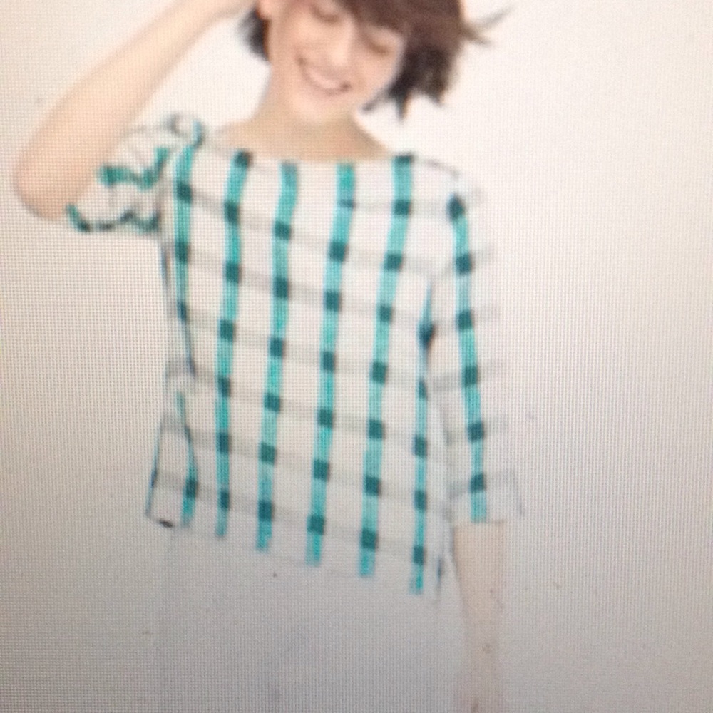 Zara Checkered Top - size XS