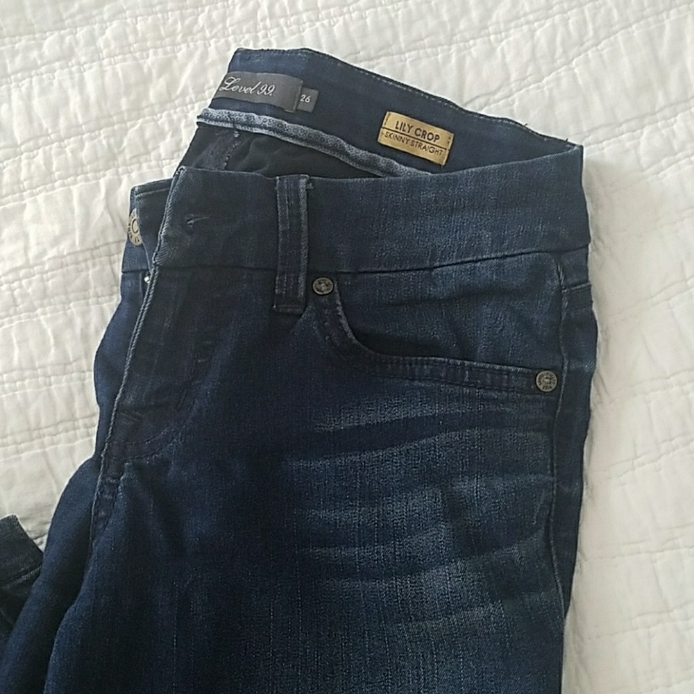 Level 99 jeans size 26. 27" inseam