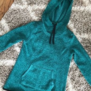 ONLY BEEN WORN TWICE! Turquoise sweatshirt.