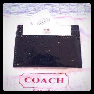 🎄SALE🎄 beautiful patent Coach card holder