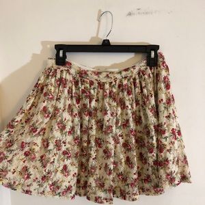 Flowers lace skirt