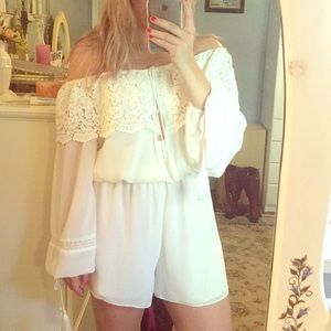 NBW Nasty Gal Off the Shoulder Romper
