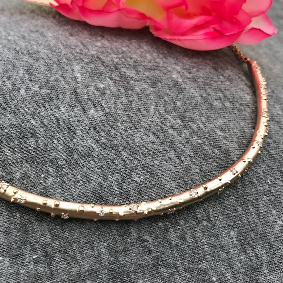 NWT Kendra Scott Amber Rose Gold Choker Necklace - Picture 3 of 6