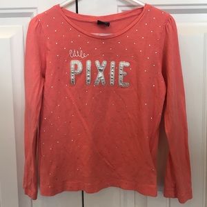 Gap coral pink little pixie shirt size 5.