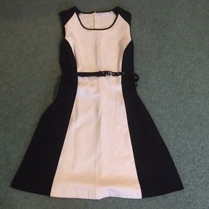 Black and white business dress