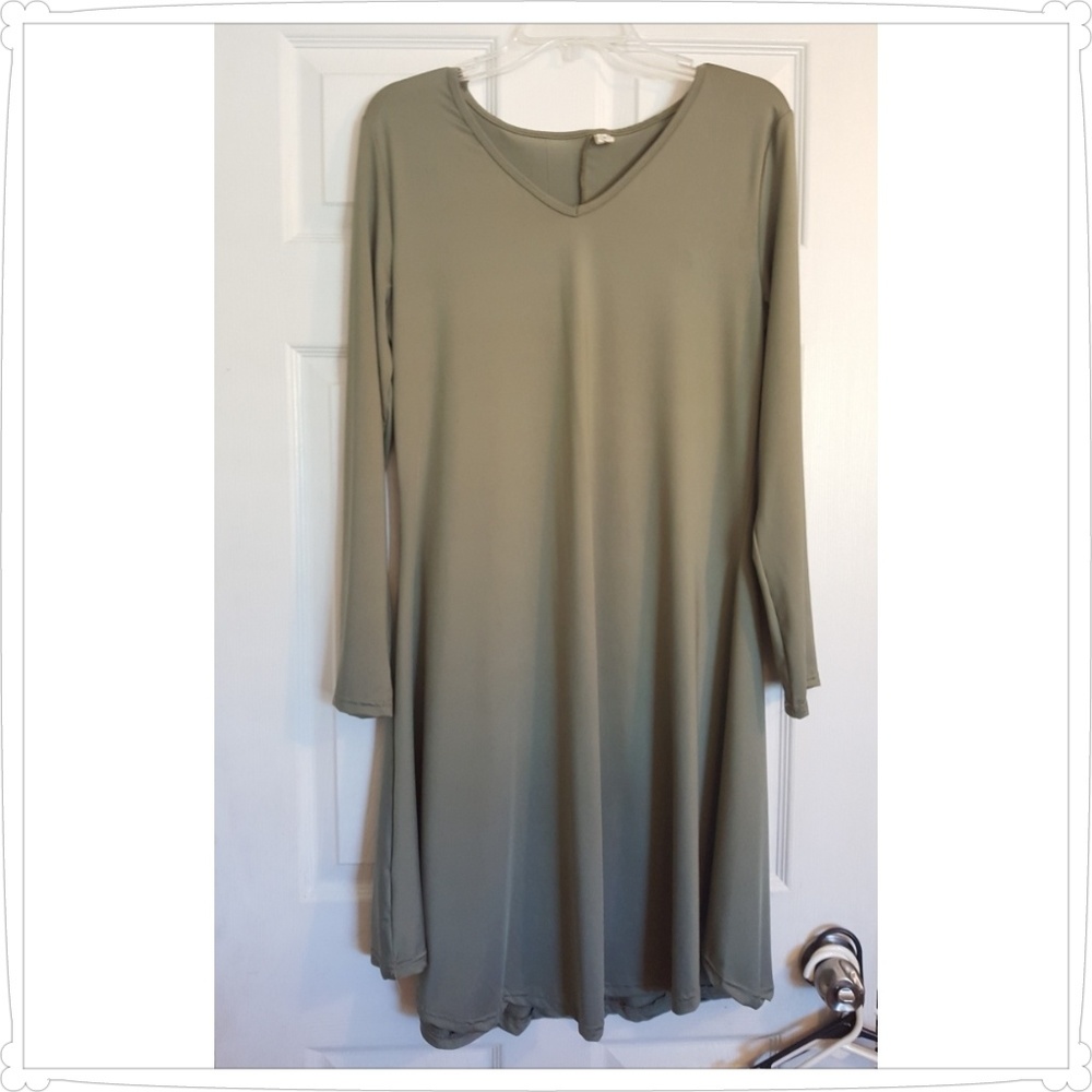 Sage green boutique dress