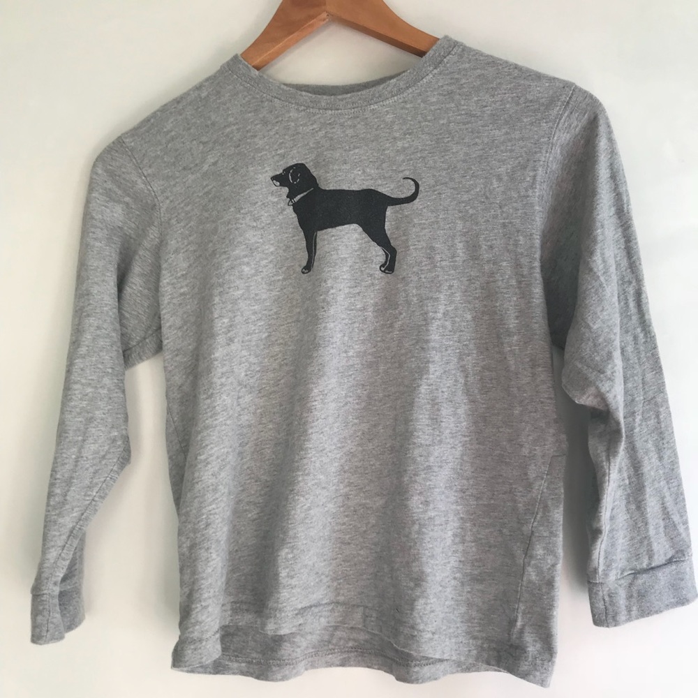 Girls Black Dog Shirt