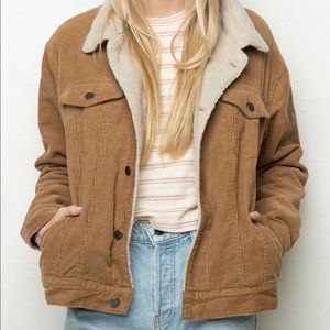 Brandy Melville ELISHA FUR CORDUROY JACKET