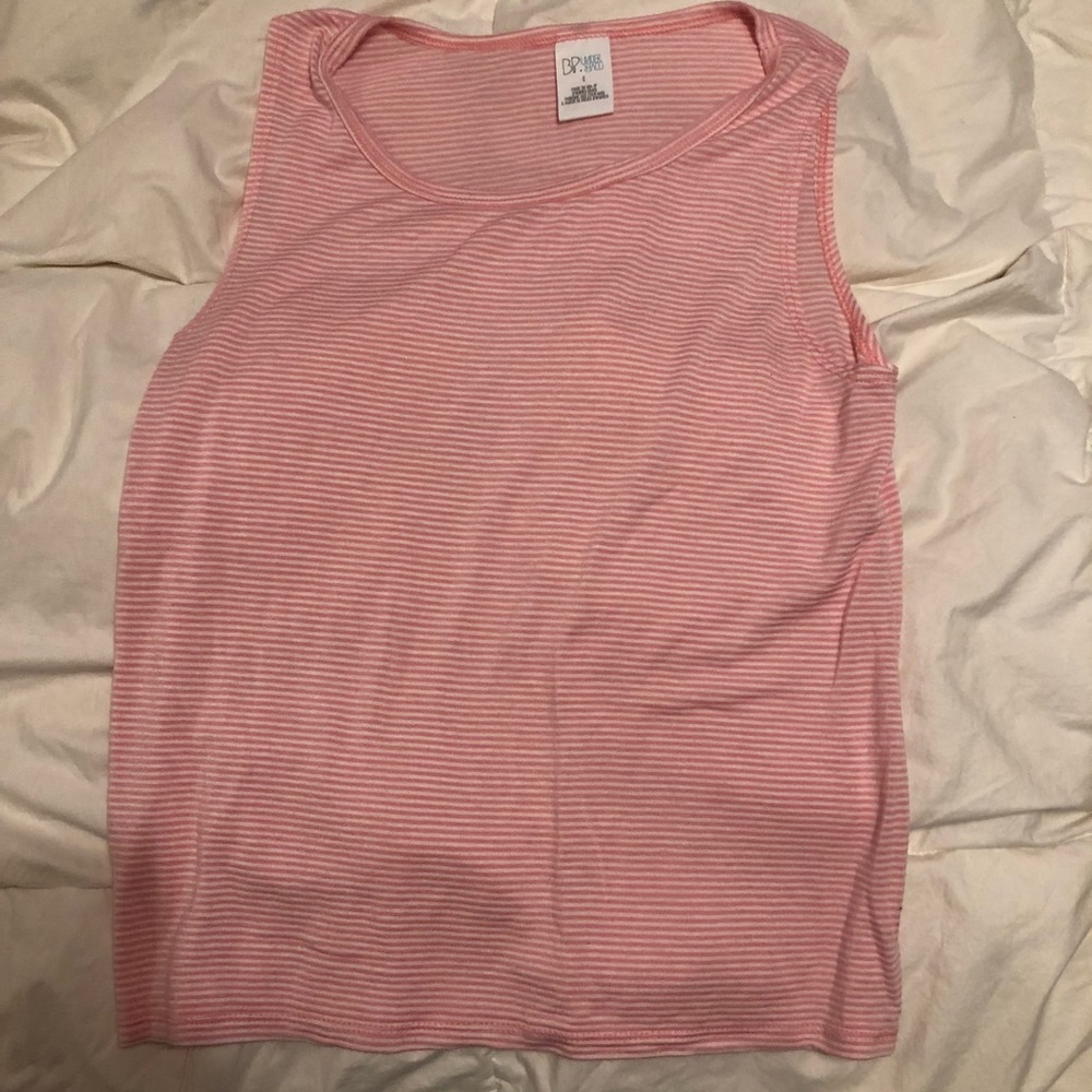 Pink stripe tank