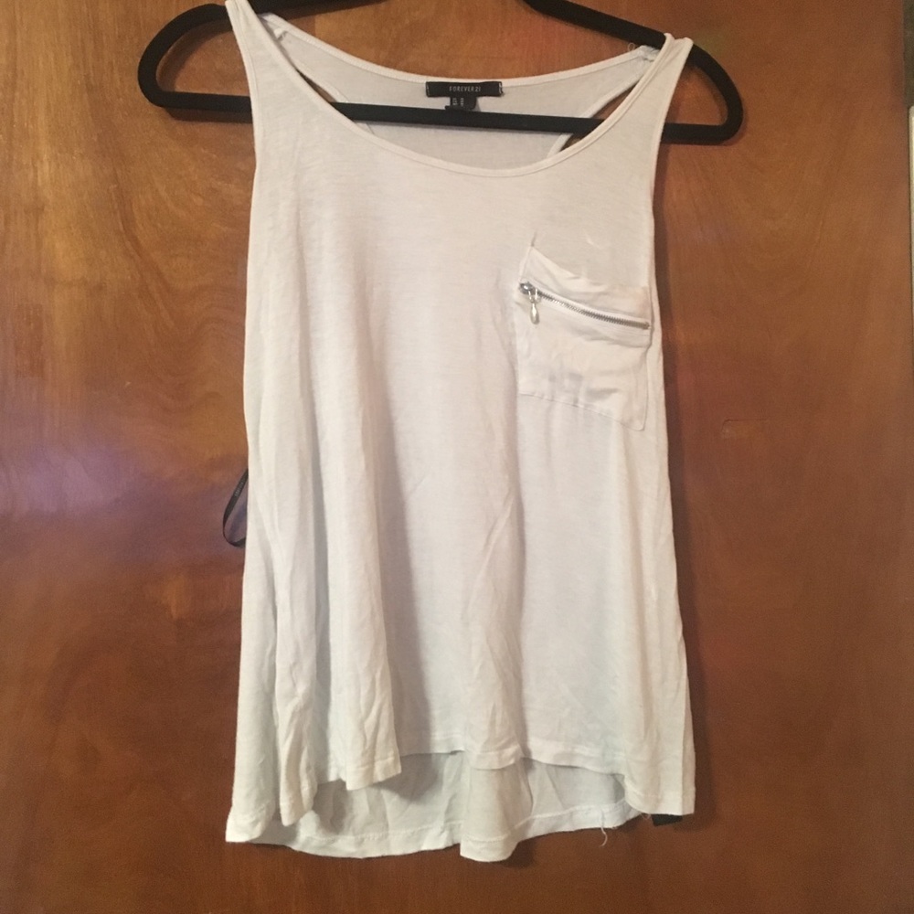 Simple white t back!