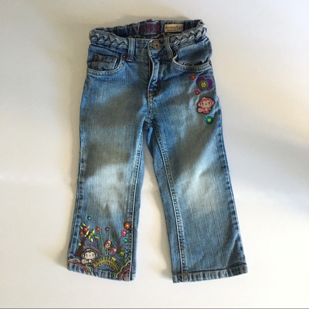 Childrens’ Place Embroidered Denim Jeans 3T