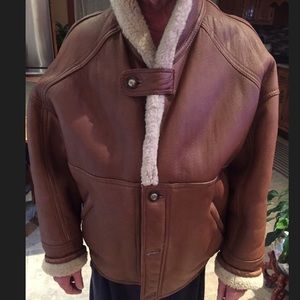 Men’s Shearling Jacket - Brown