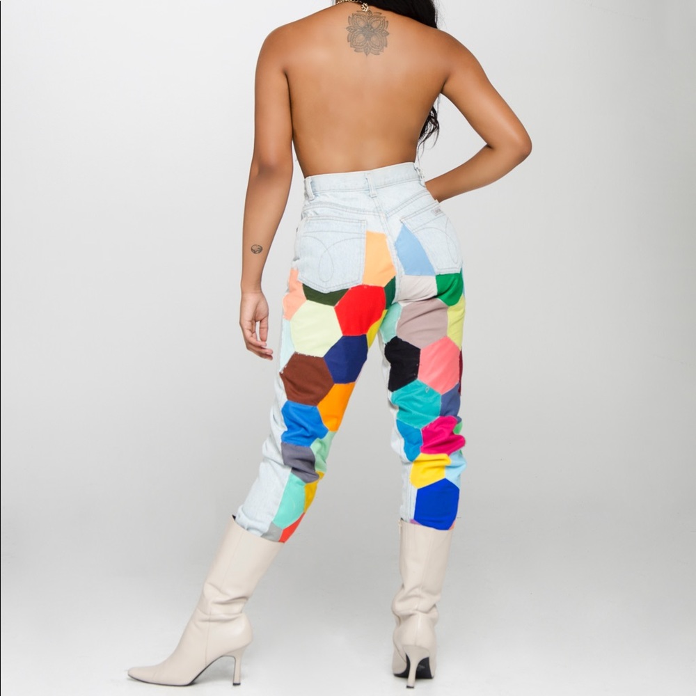 Re-done vintage Calvin Klein jeans