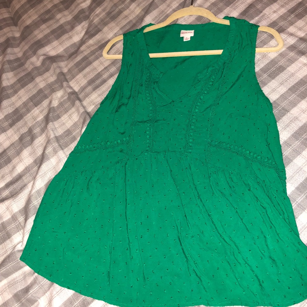 Green tank top