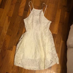 White lace dress