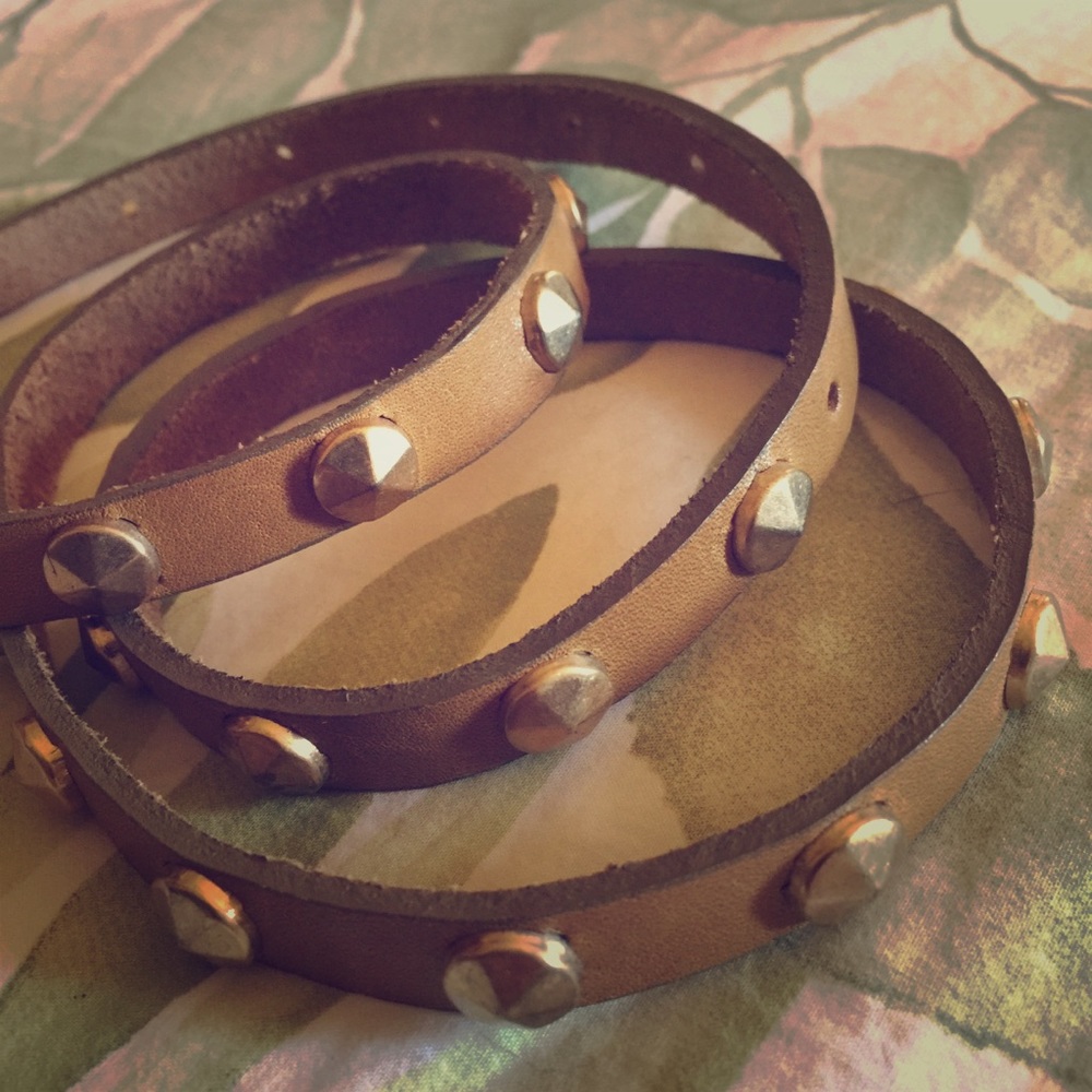 NWOT J.Crew studded leather belt