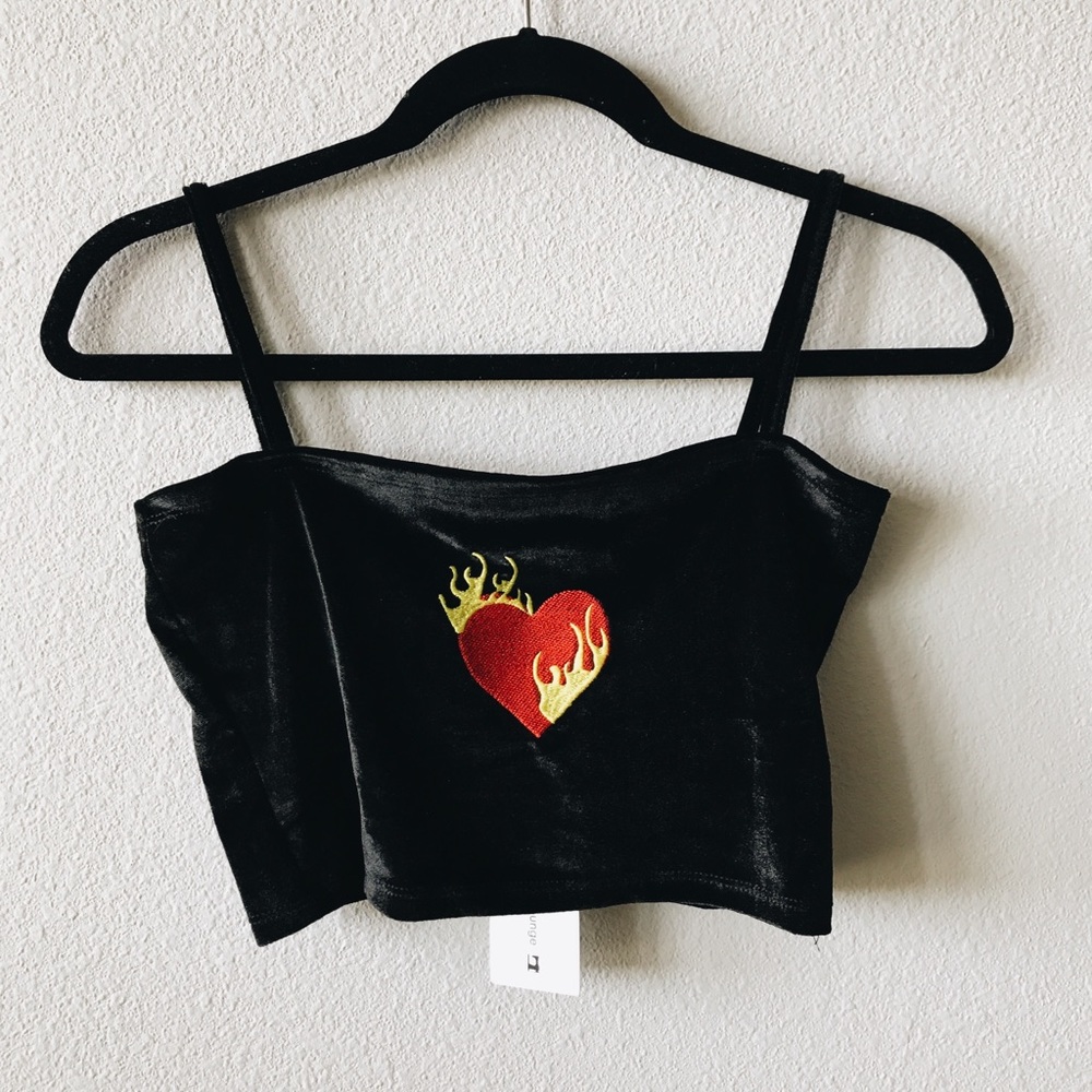 Heart on Fire Crop Top 💔
