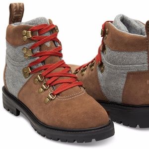 TOMS Summit Hiking Boots Tan/Grey Waterproof
