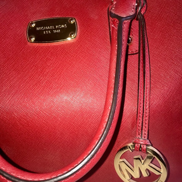 Michael Kors Mirella Lady XS Extra Small Crossbody Handbag  Red Michael Kors purse