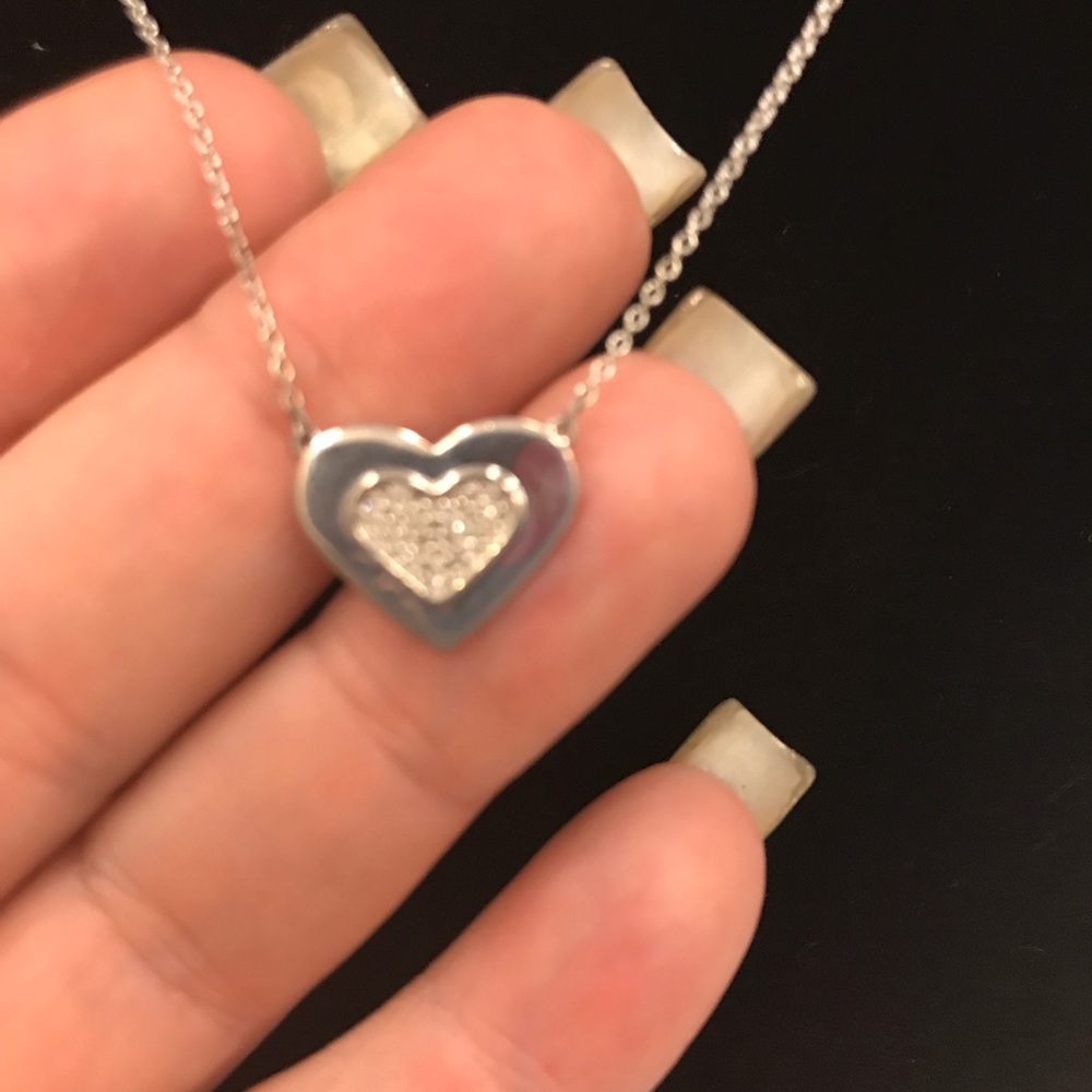 Adina Reyter pave heart necklace