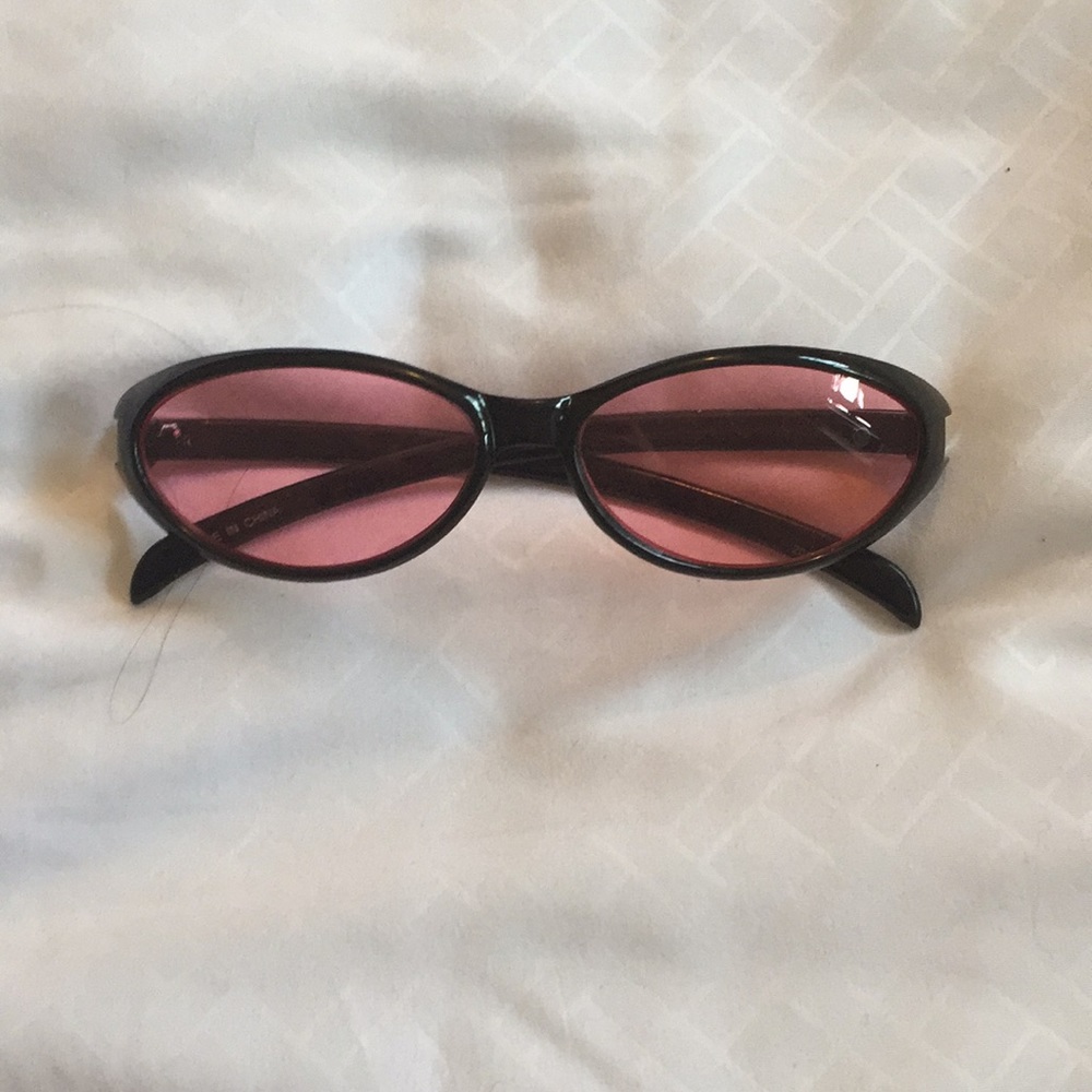 Red tinted sunglasses