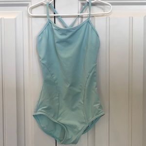 Capezio light blue leotard size 5/6.