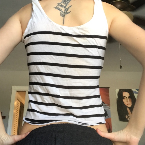 B&W Striped Tank - Picture 2 of 2