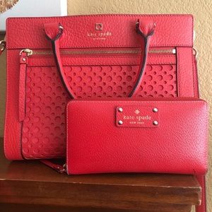 EUC Kate Spade Romy Perri Lane handbag and wallet
