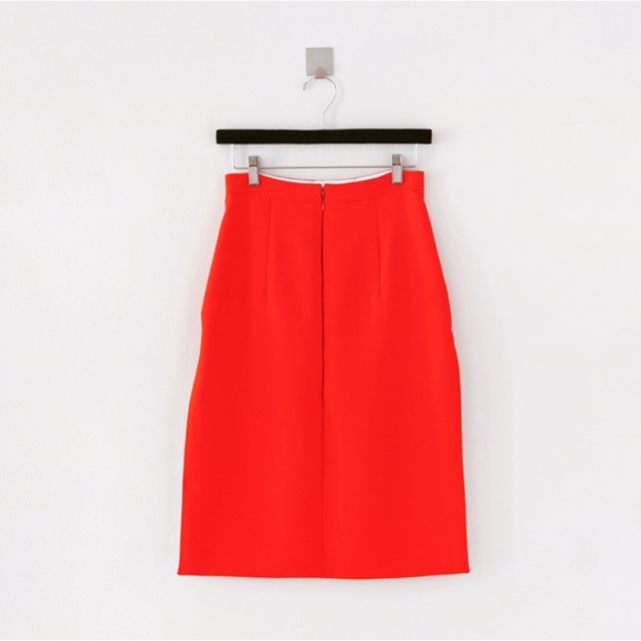 High Side-Slit Pencil Skirt with Inseam Pockets - Picture 2 of 5
