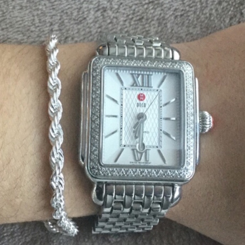 RESTOCKED🌟Solid Sterling 925 Rope Chain Bracelet - Picture 1 of 4