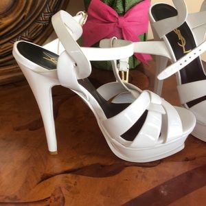 White YSL knockoffs size 6 1/2