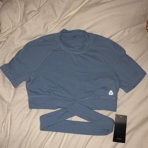 Titika cropped wrap top. Brand new