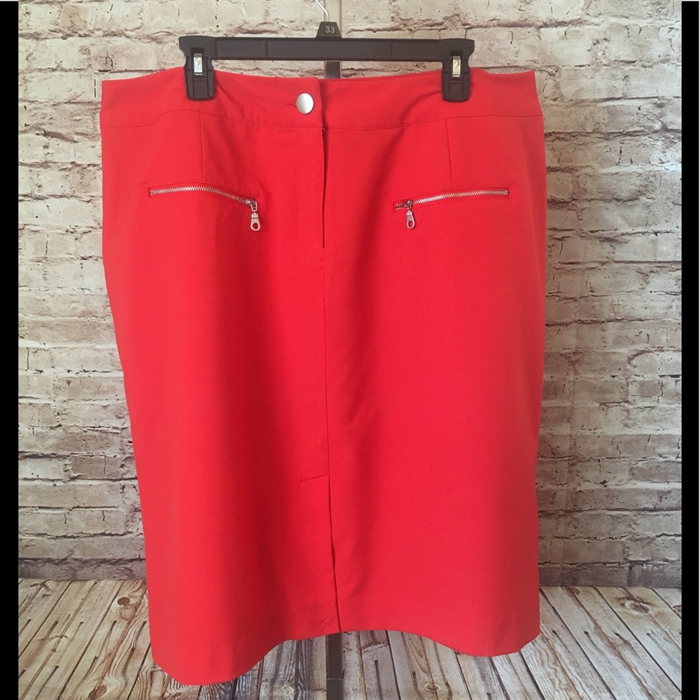 NWOT Jessica London Orange Skirt Size 18