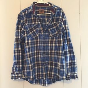 Boston Traders Fleece Flannel Blue Plaid