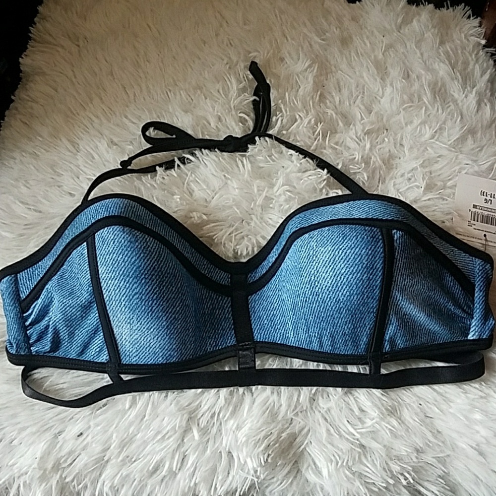 NEW OP HALTER BIKINI TOP L PUSH UP