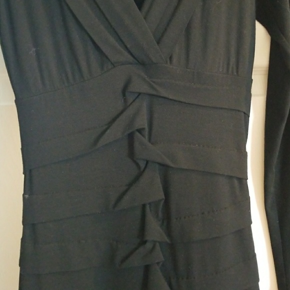 Nicole Miller Ruched Long Sleeve Dress - Picture 3 of 6