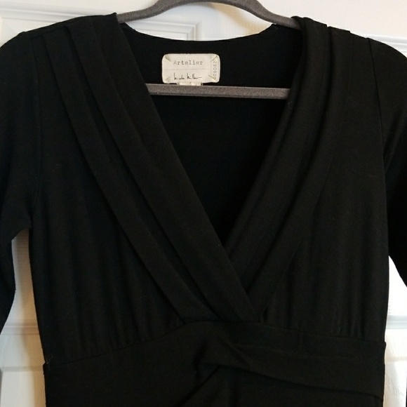 Nicole Miller Ruched Long Sleeve Dress - Picture 6 of 6
