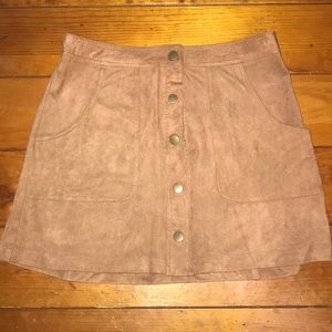 Brandy Melville Suede Skirt