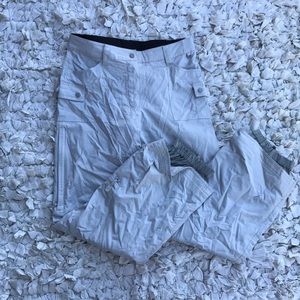 White Blackdot Snow Pants