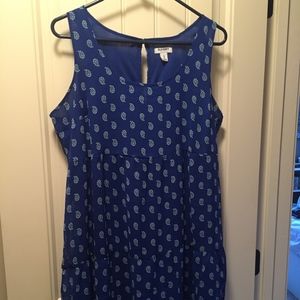 Flowing Blue Dress